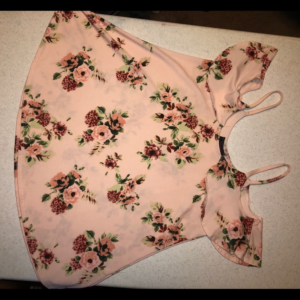First Love off the shoulder tank top/shirt